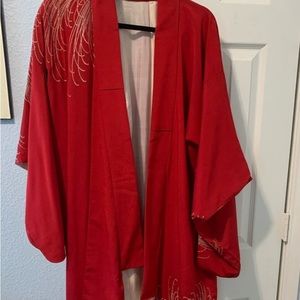 Red kimono vintage